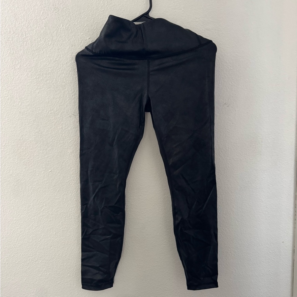 CRZ YOGA Black Shimmer Leggings